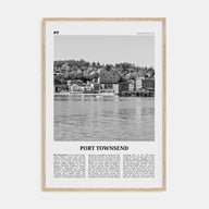 Port Townsend Travel B&W Poster