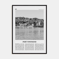Port Townsend Travel B&W Poster