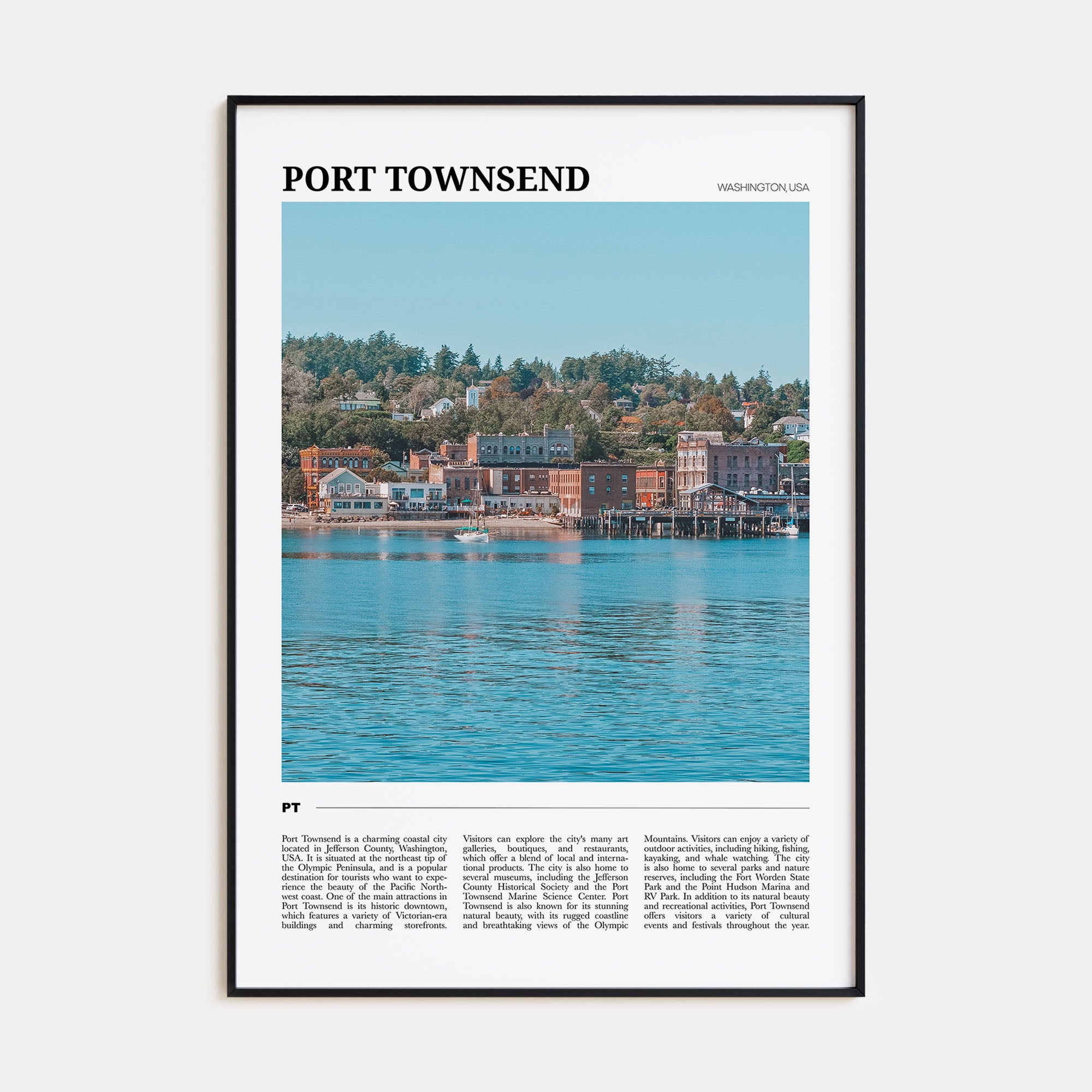 Port Townsend Travel Color Poster