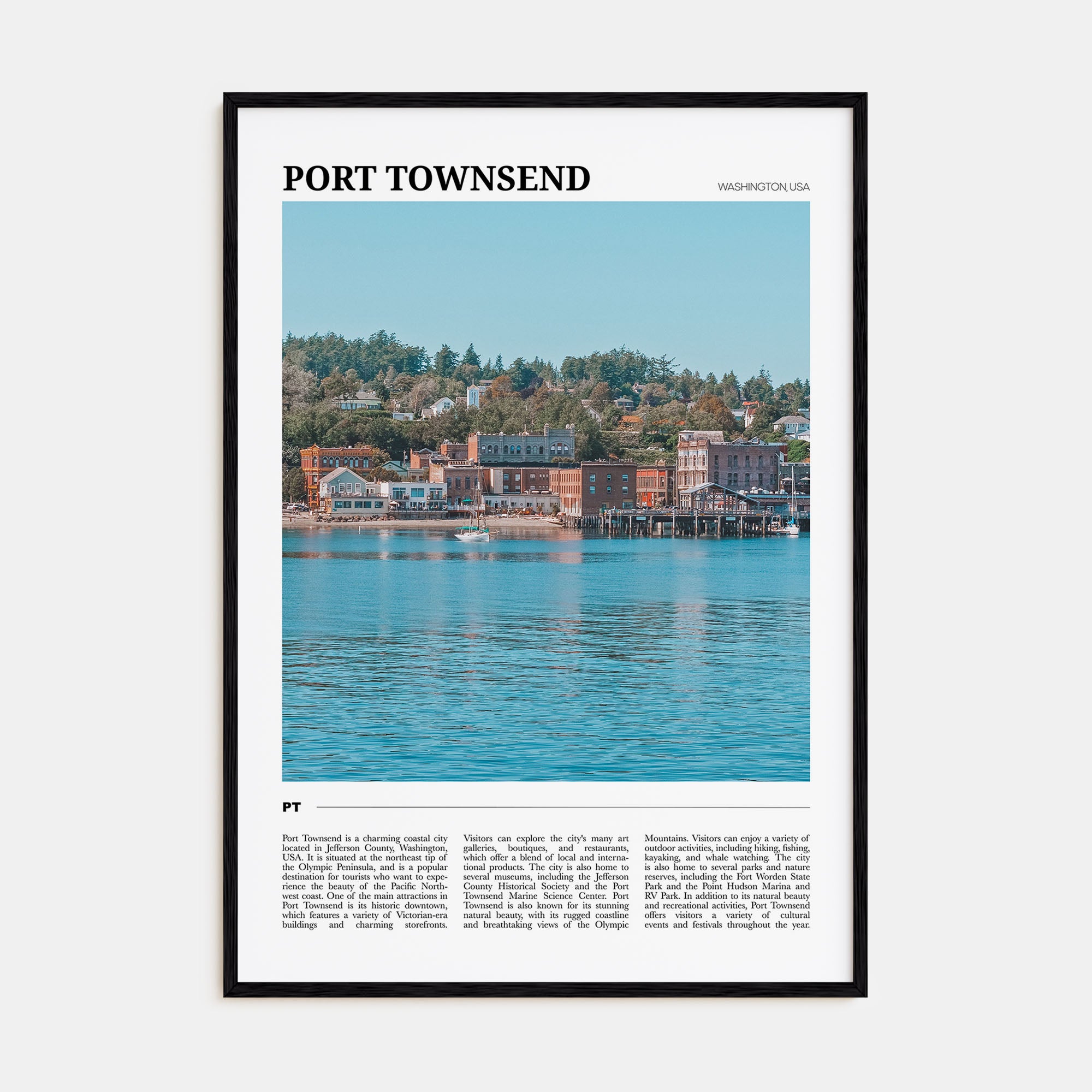 Port Townsend Travel Color Poster