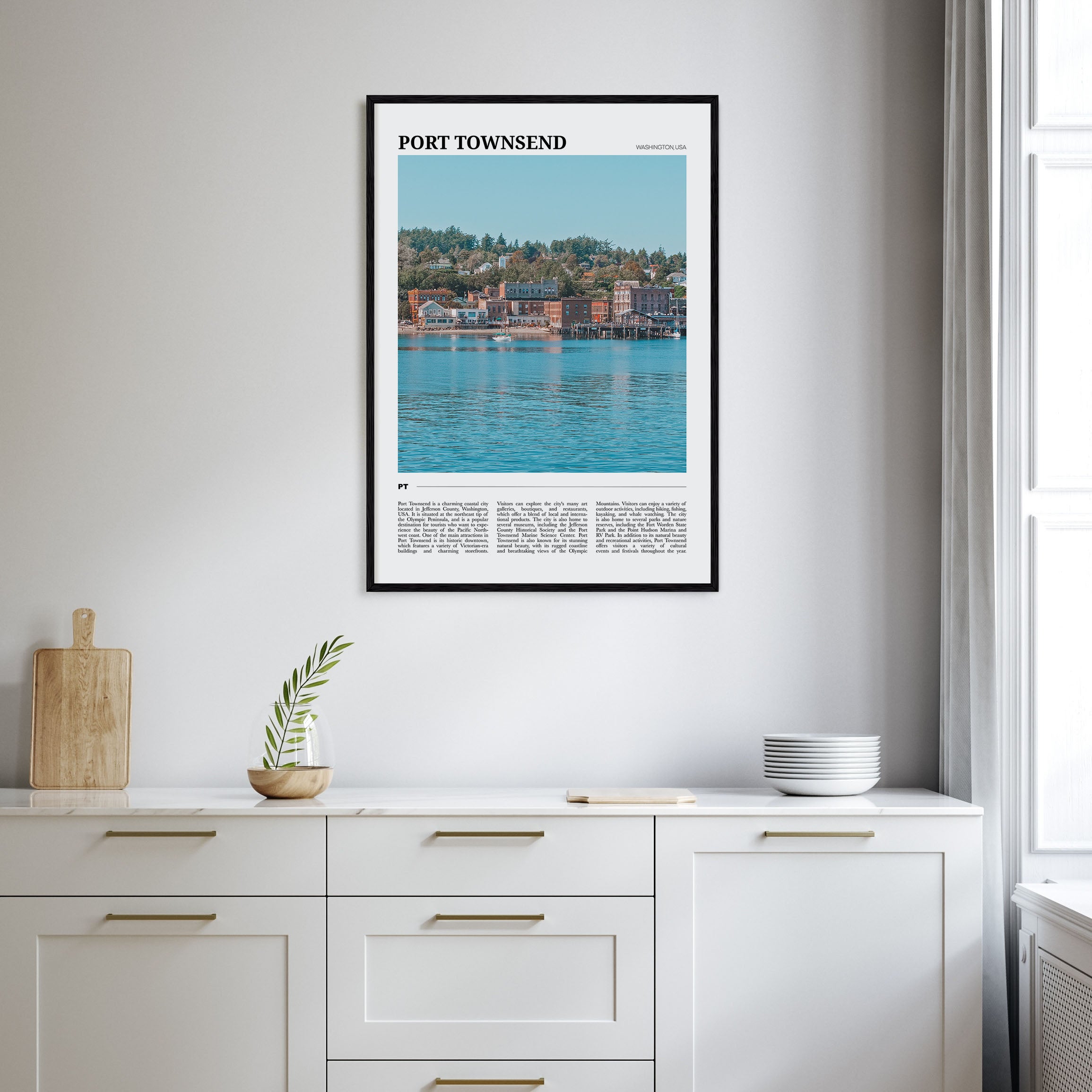 Port Townsend Travel Color Poster