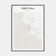 Port Vila Map Portrait Poster