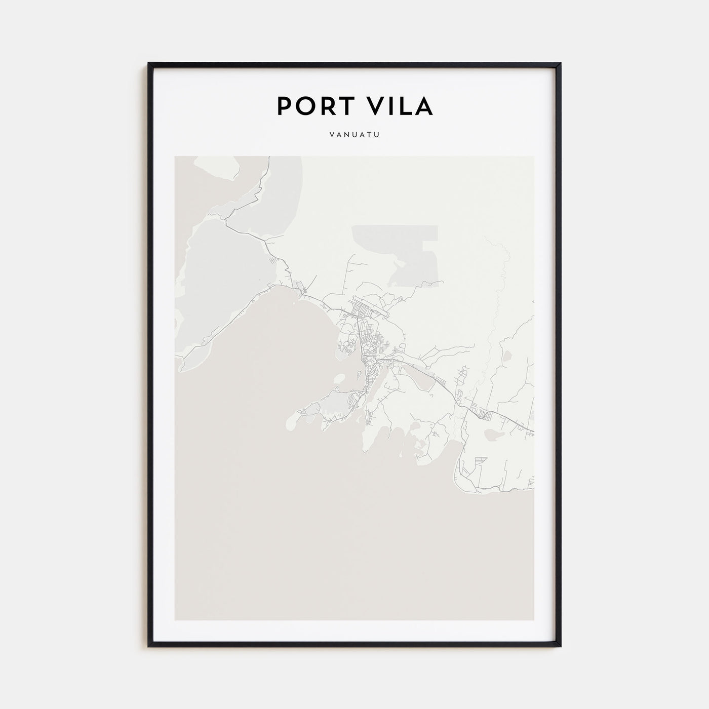 Port Vila Map Portrait Poster