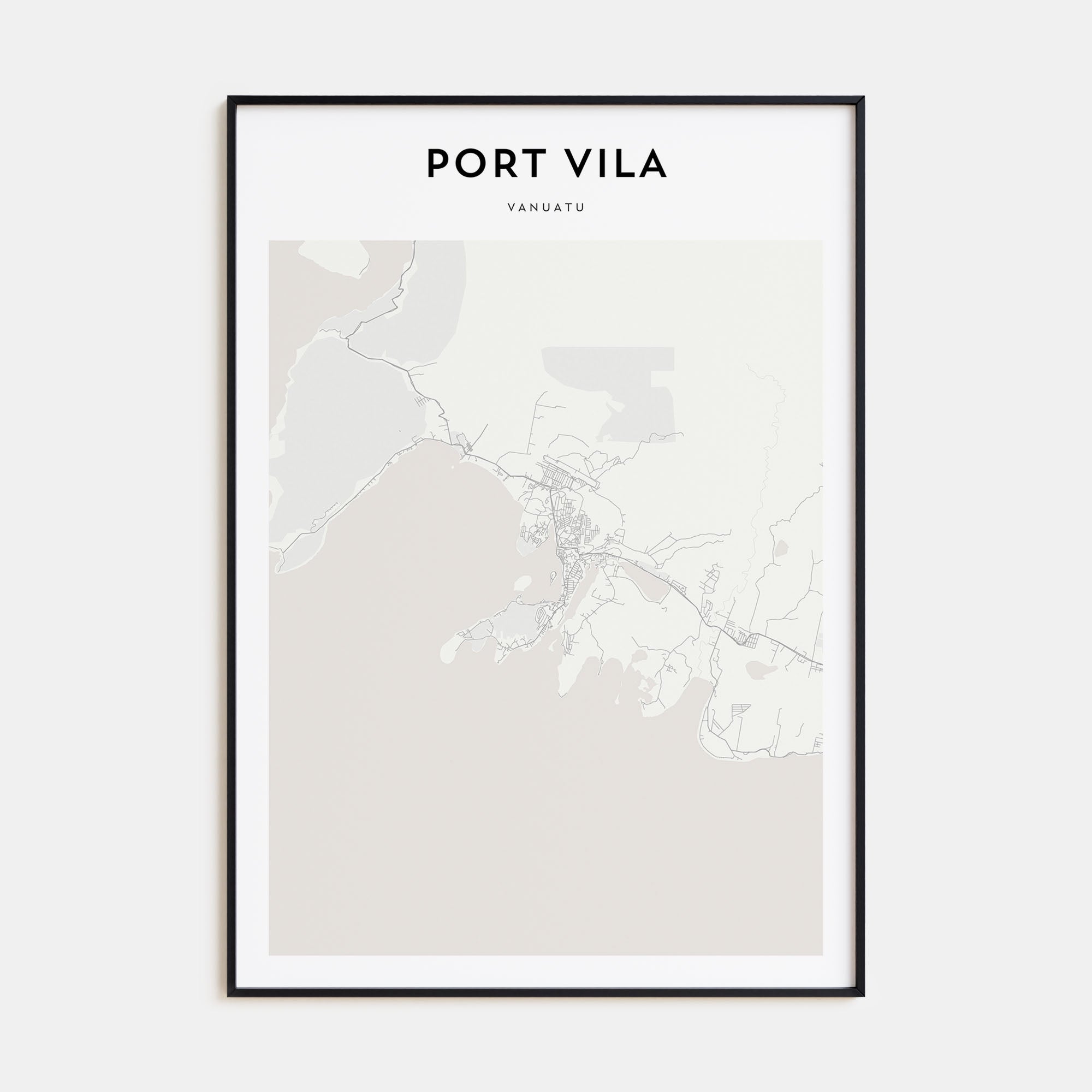 Port Vila Map Portrait Poster
