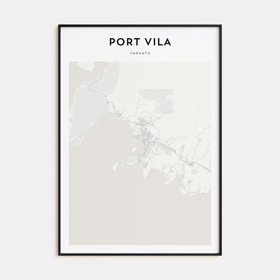 Port Vila Map Portrait Poster