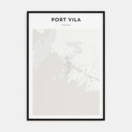 Port Vila Map Portrait Poster
