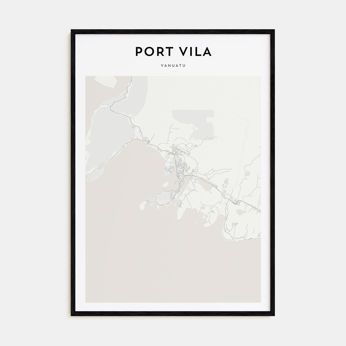Port Vila Map Portrait Poster