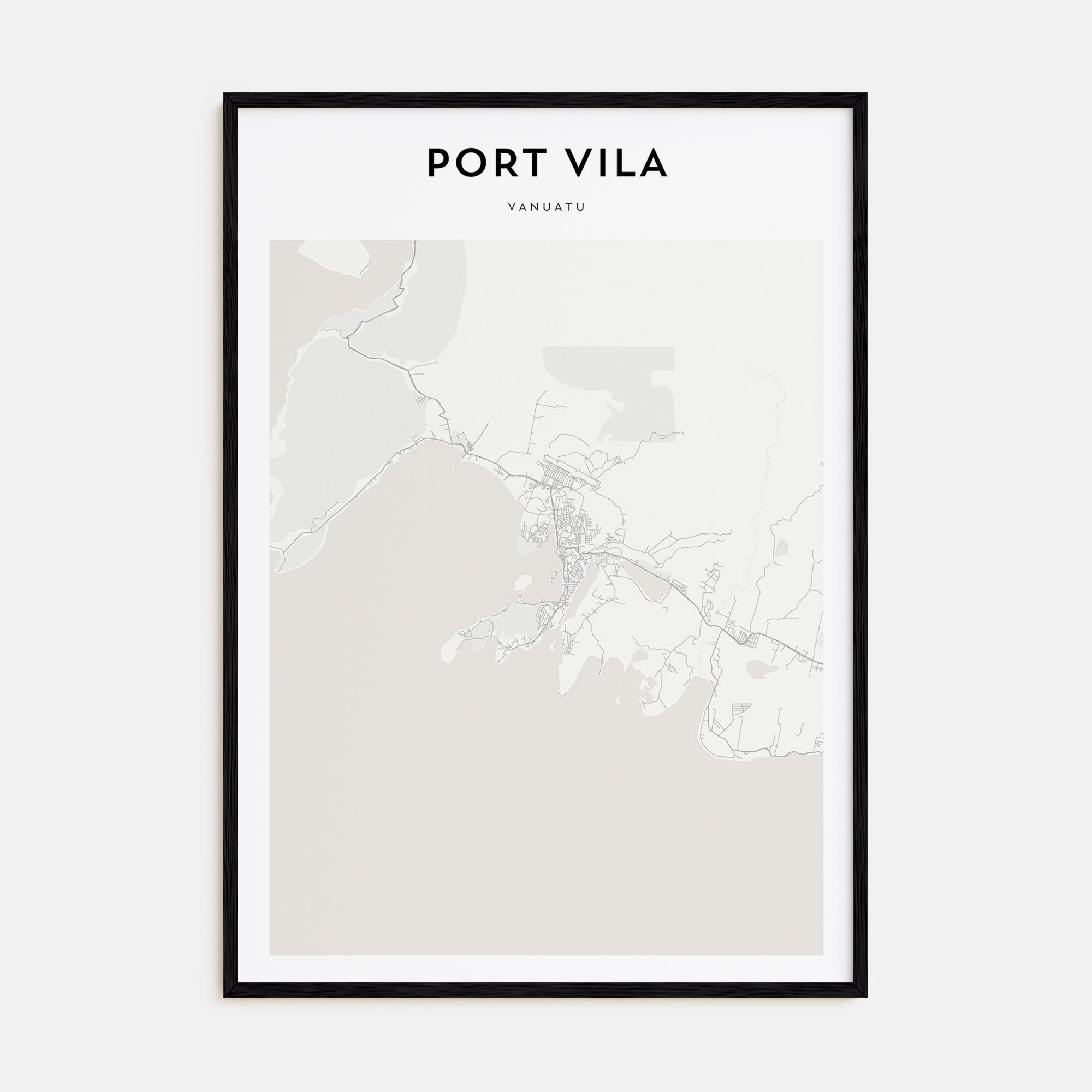 Port Vila Map Portrait Poster