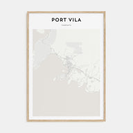 Port Vila Map Portrait Poster