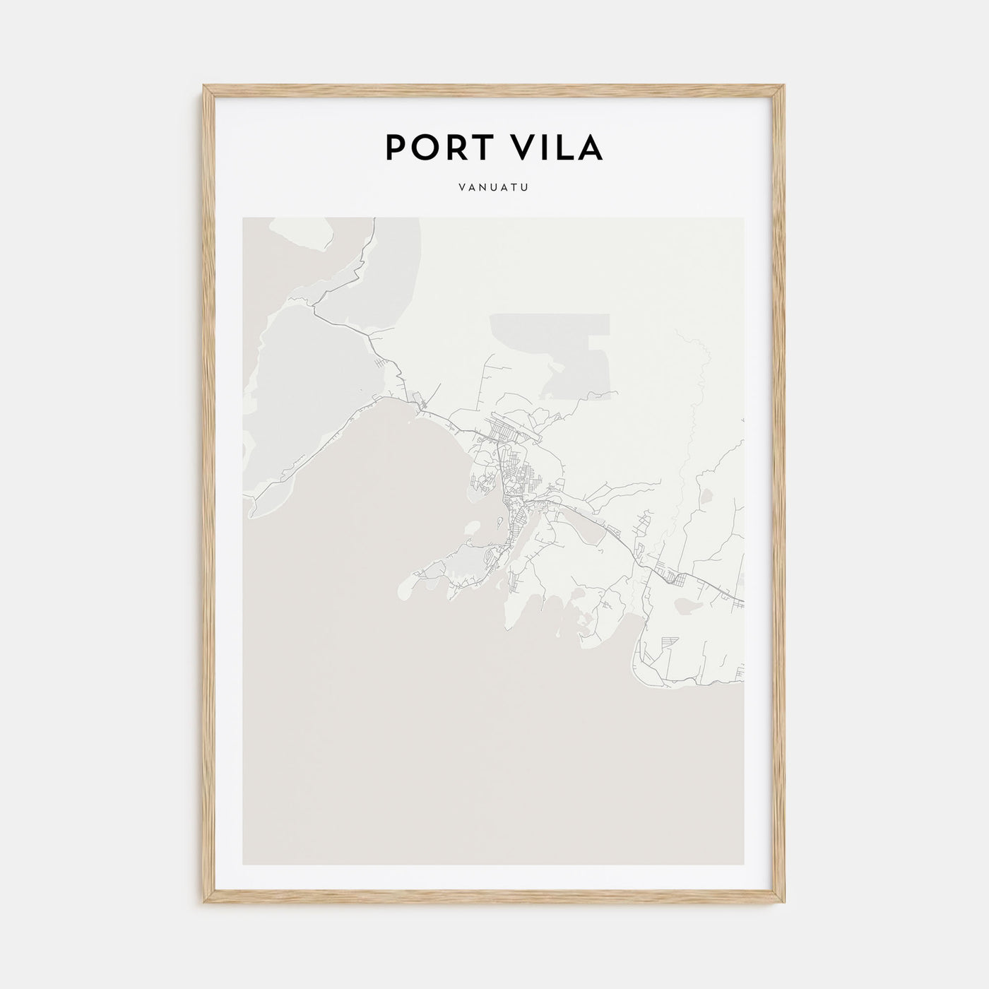 Port Vila Map Portrait Poster