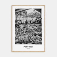 Port Vila Portrait B&W Poster