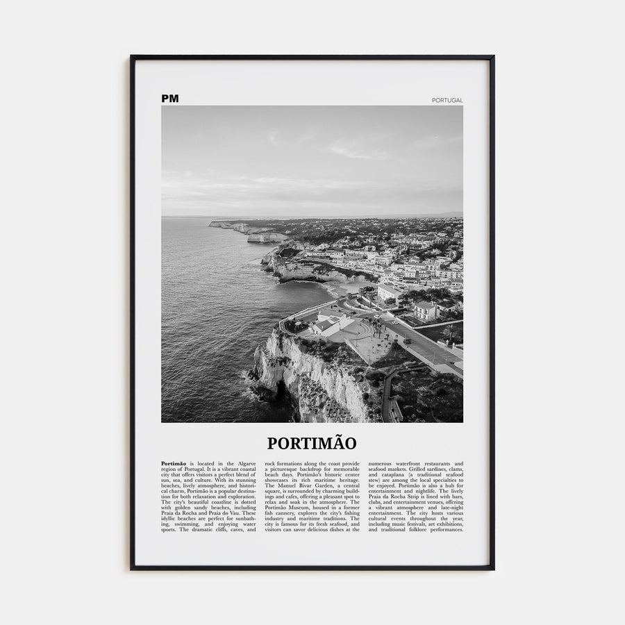 Portimão Travel B&W Poster