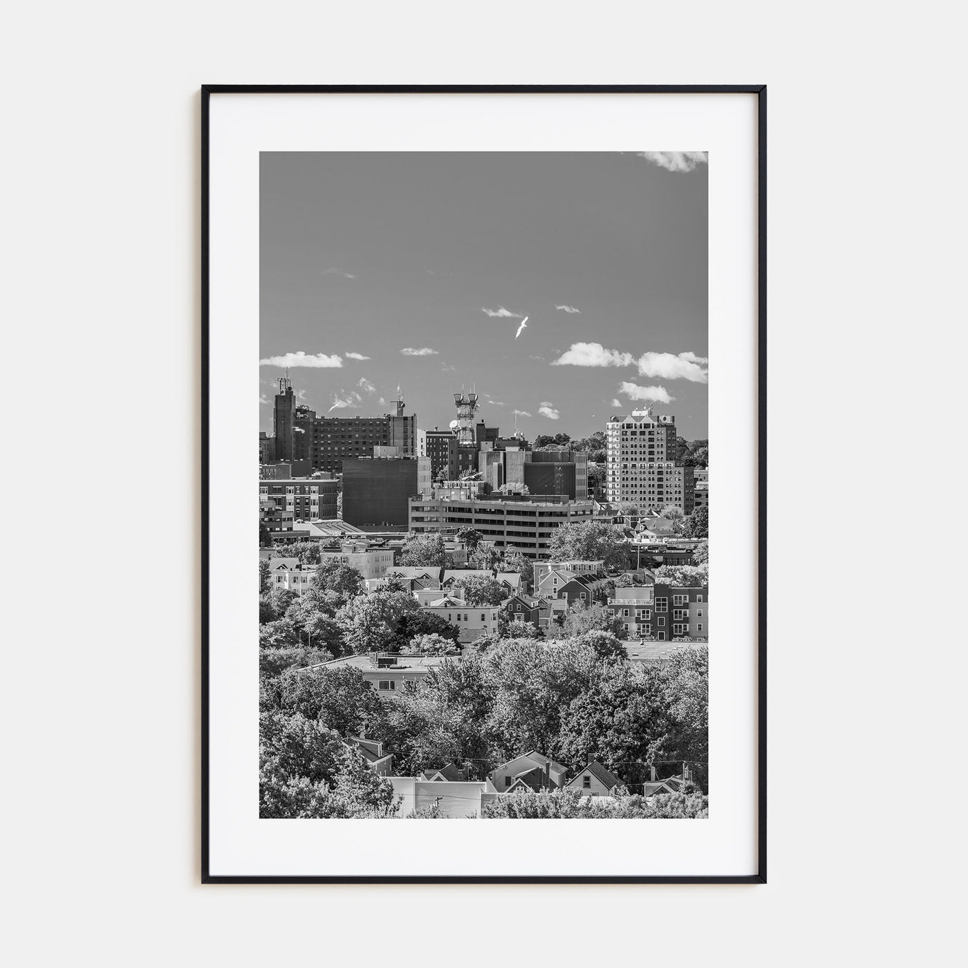 Portland, Maine Photo B&W Poster