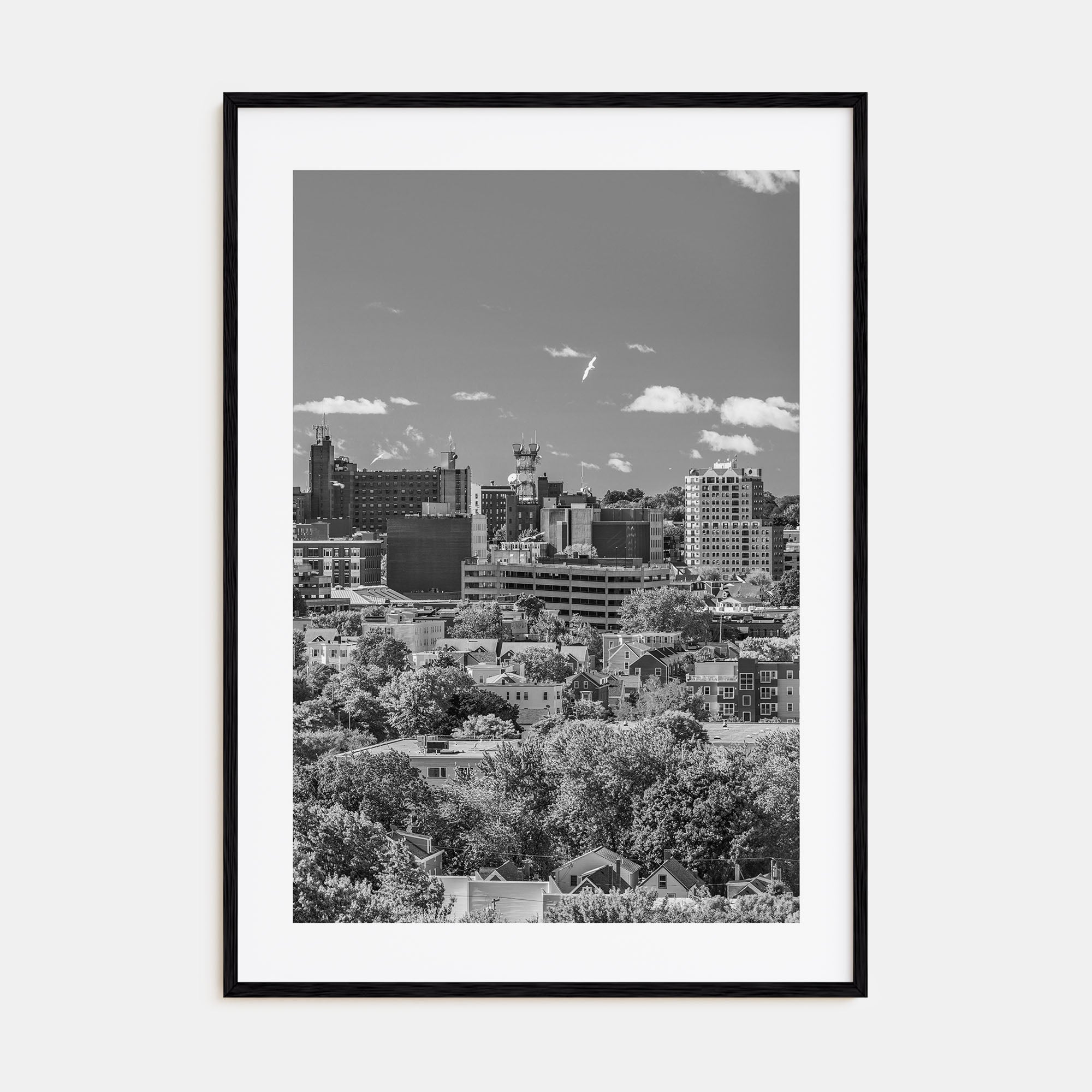 Portland, Maine Photo B&W Poster