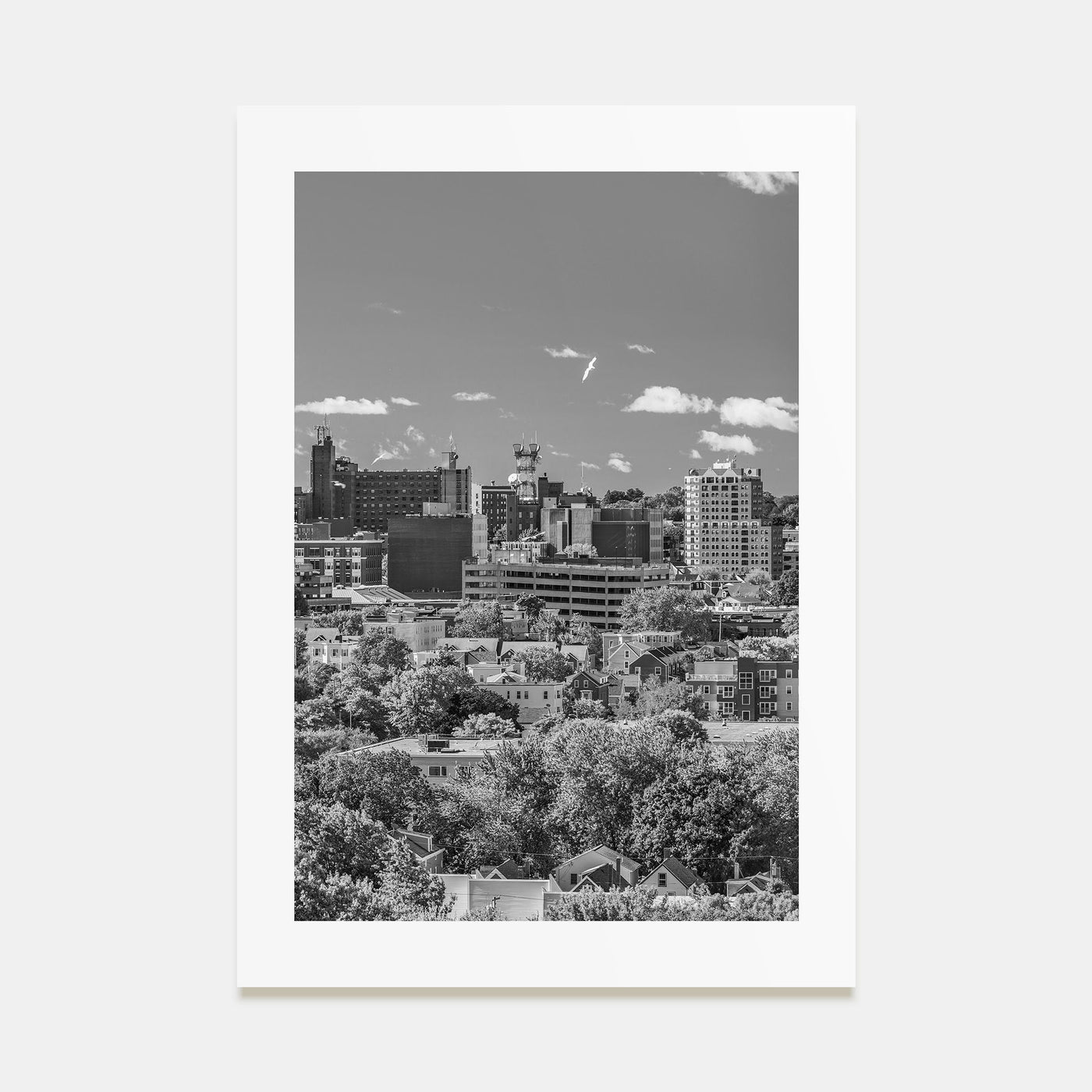 Portland, Maine Photo B&W Poster
