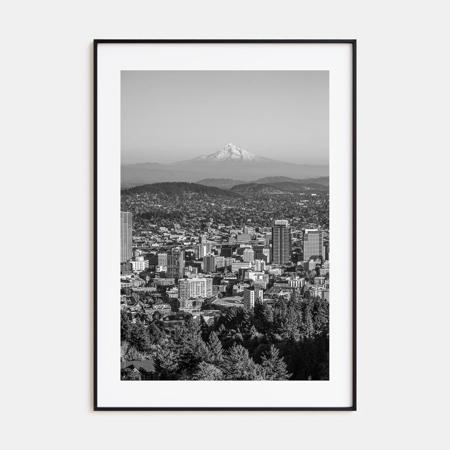 Portland, Oregon Photo B&W Poster