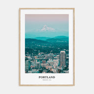 Portland, Oregon Portrait Color No 1 Poster
