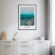 Portland, Oregon Portrait Color No 1 Poster
