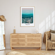 Portland, Oregon Portrait Color No 1 Poster