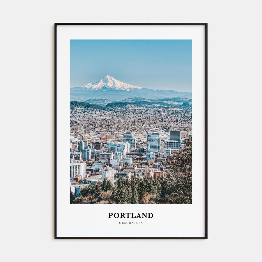 Portland, Oregon Portrait Color No 2 Poster