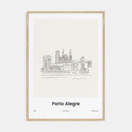 Porto Alegre Drawn Poster