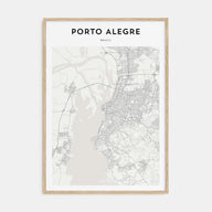 Porto Alegre Map Portrait Poster