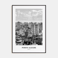 Porto Alegre Portrait B&W Poster