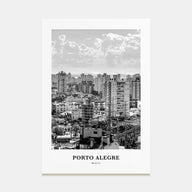 Porto Alegre Portrait B&W Poster