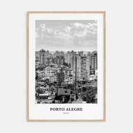 Porto Alegre Portrait B&W Poster