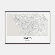 Porto Map Landscape Poster
