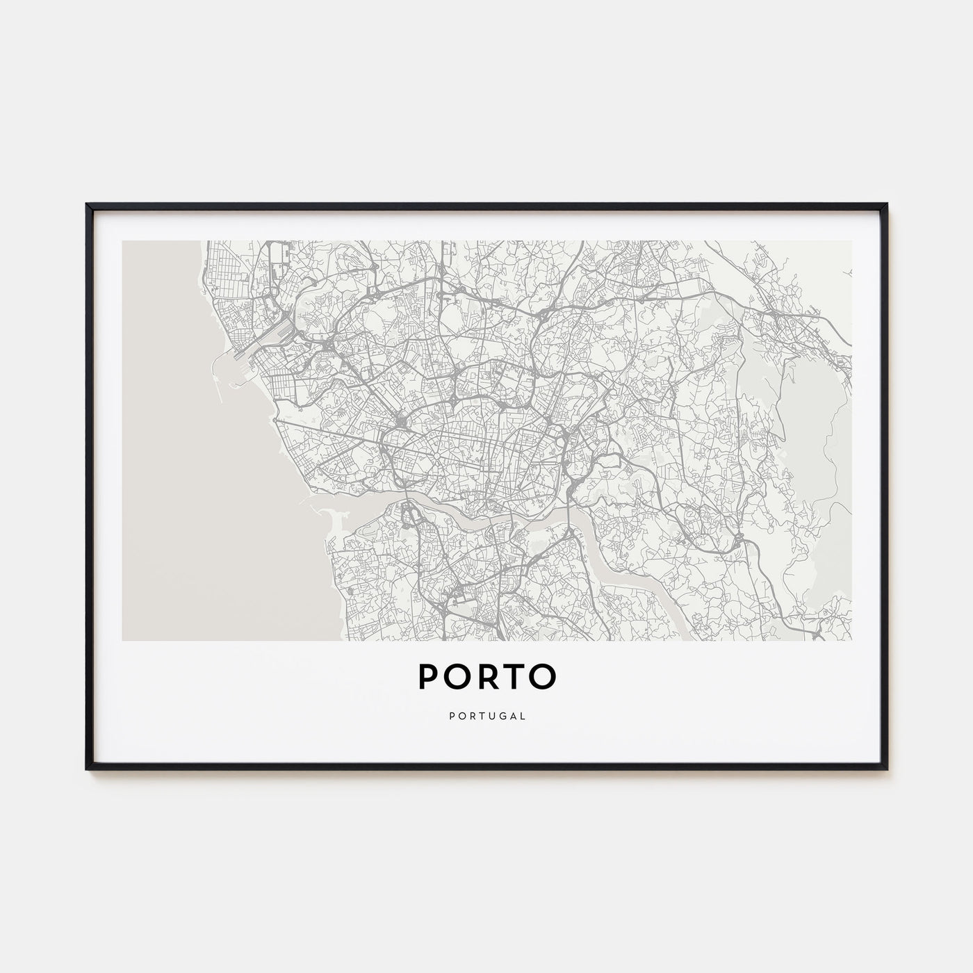 Porto Map Landscape Poster