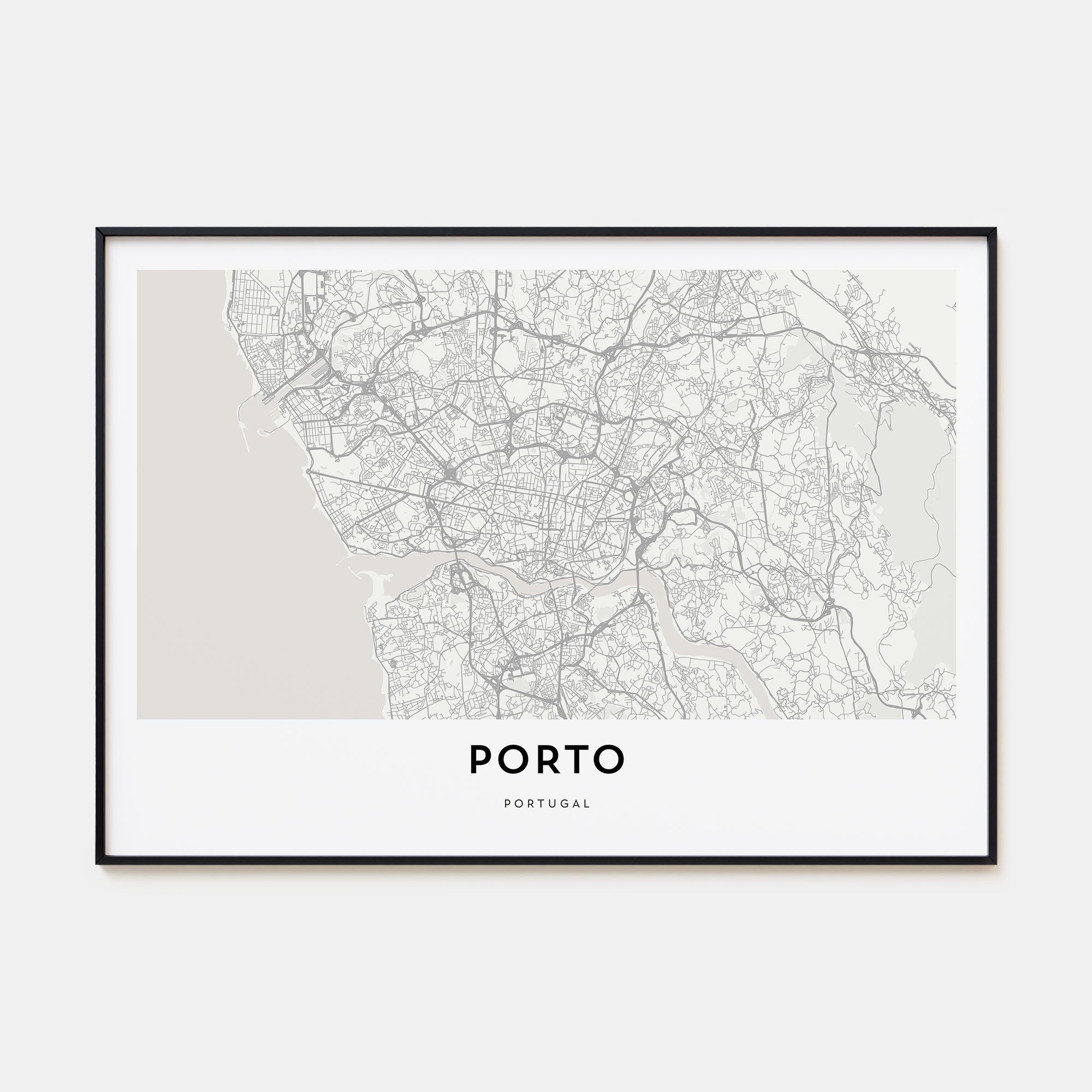 Porto Map Landscape Poster