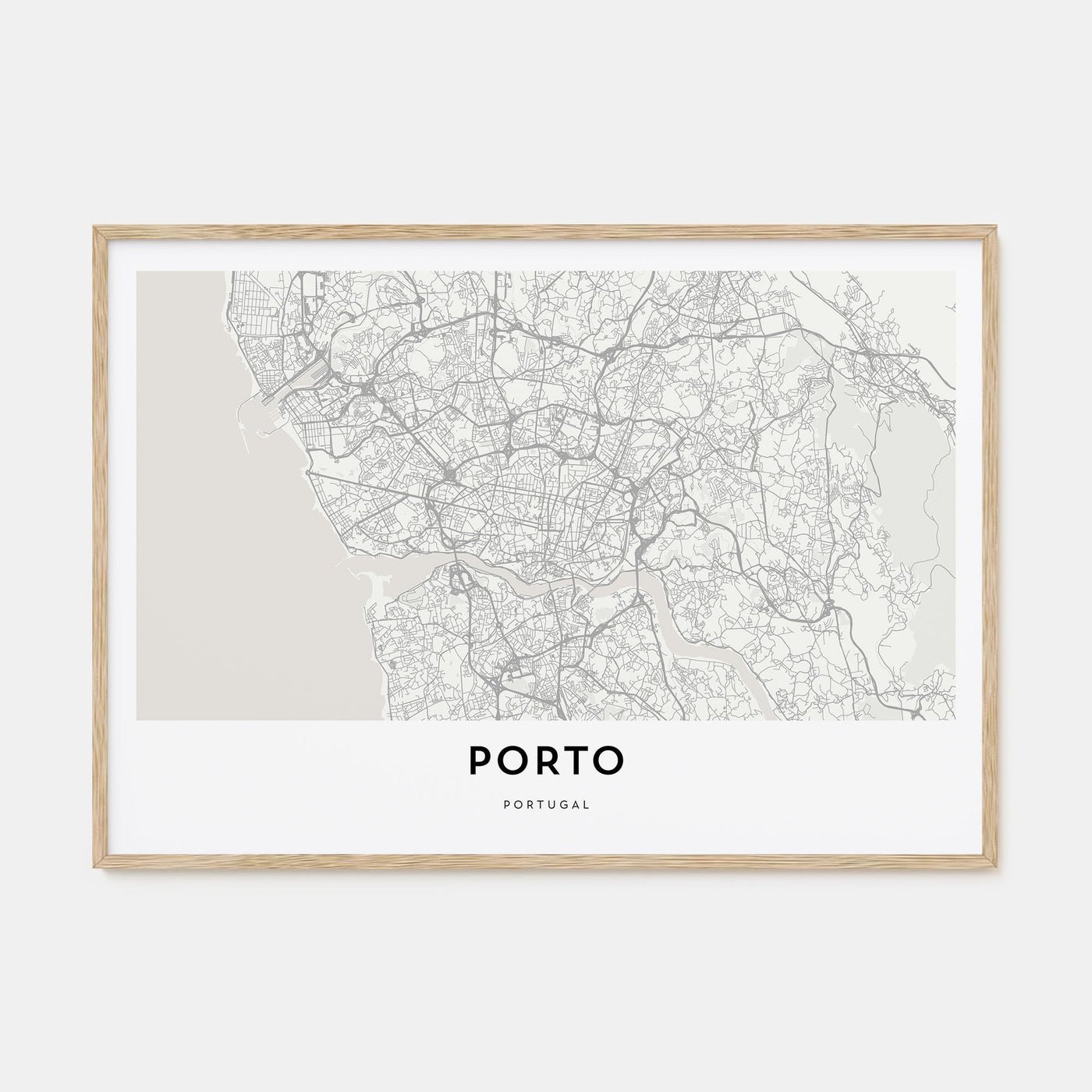 Porto Map Landscape Poster