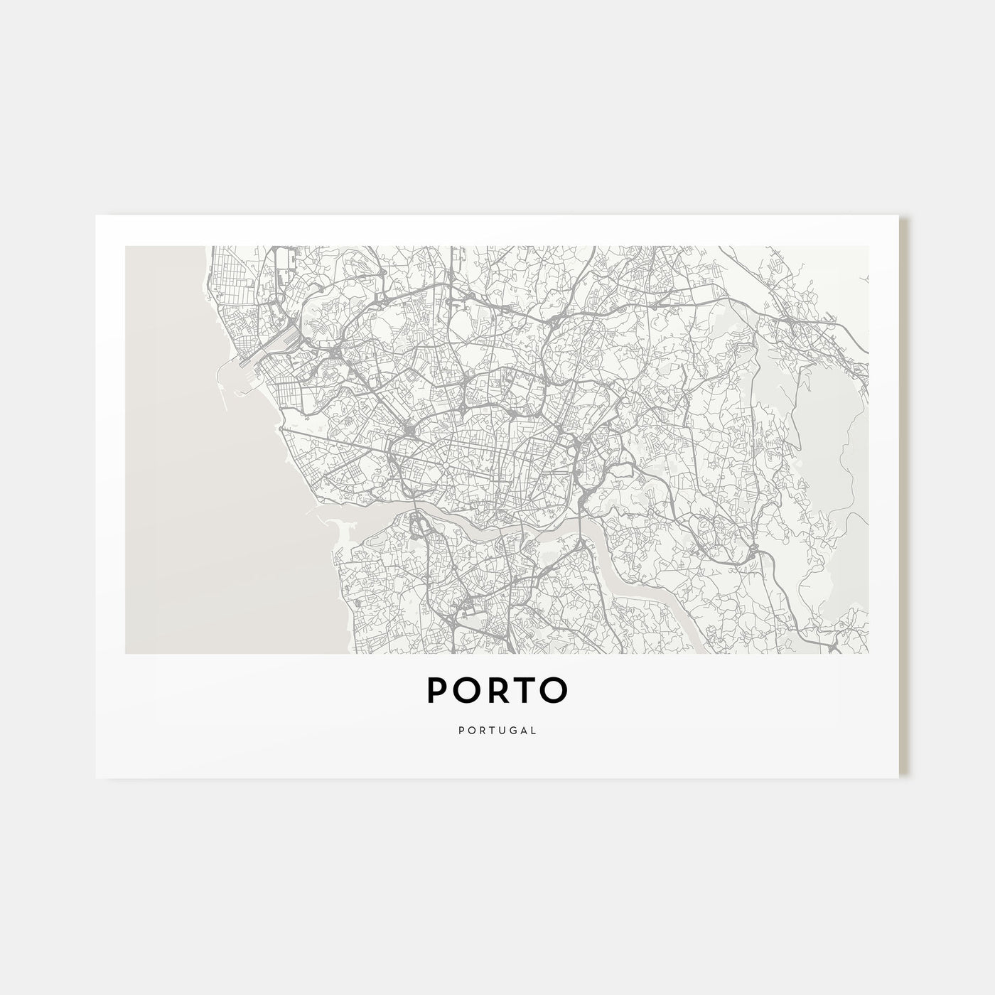 Porto Map Landscape Poster