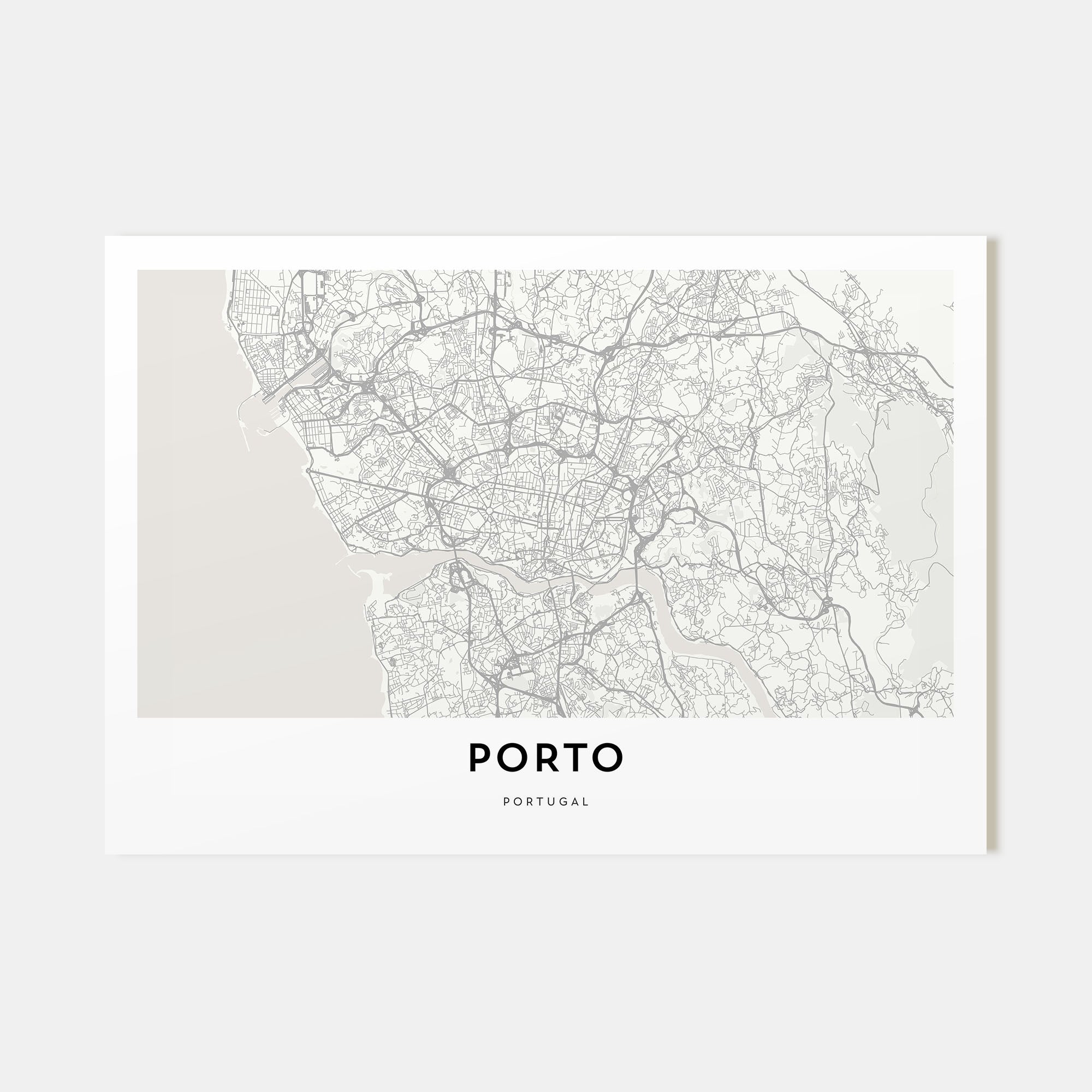 Porto Map Landscape Poster