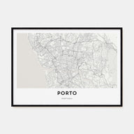 Porto Map Landscape Poster