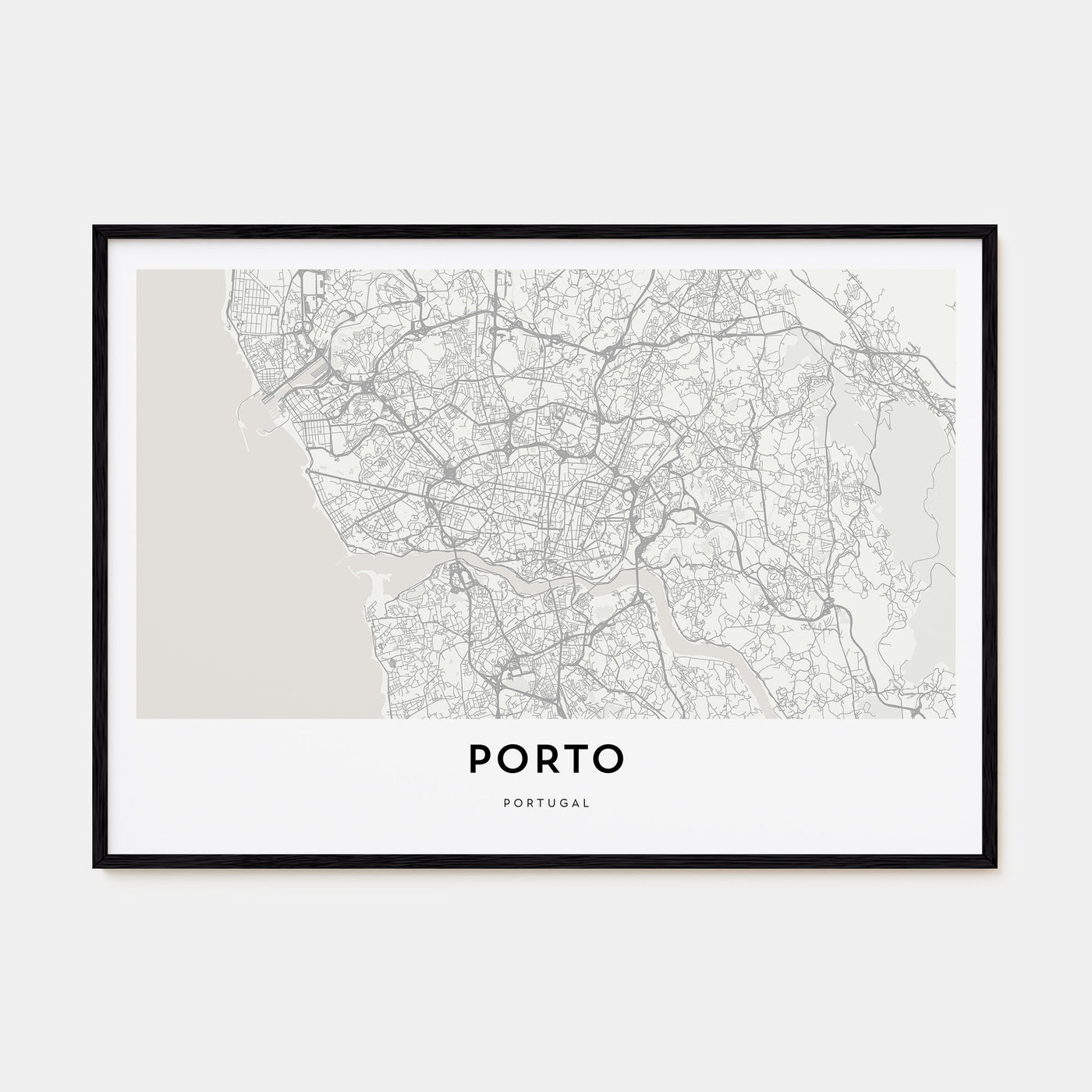 Porto Map Landscape Poster