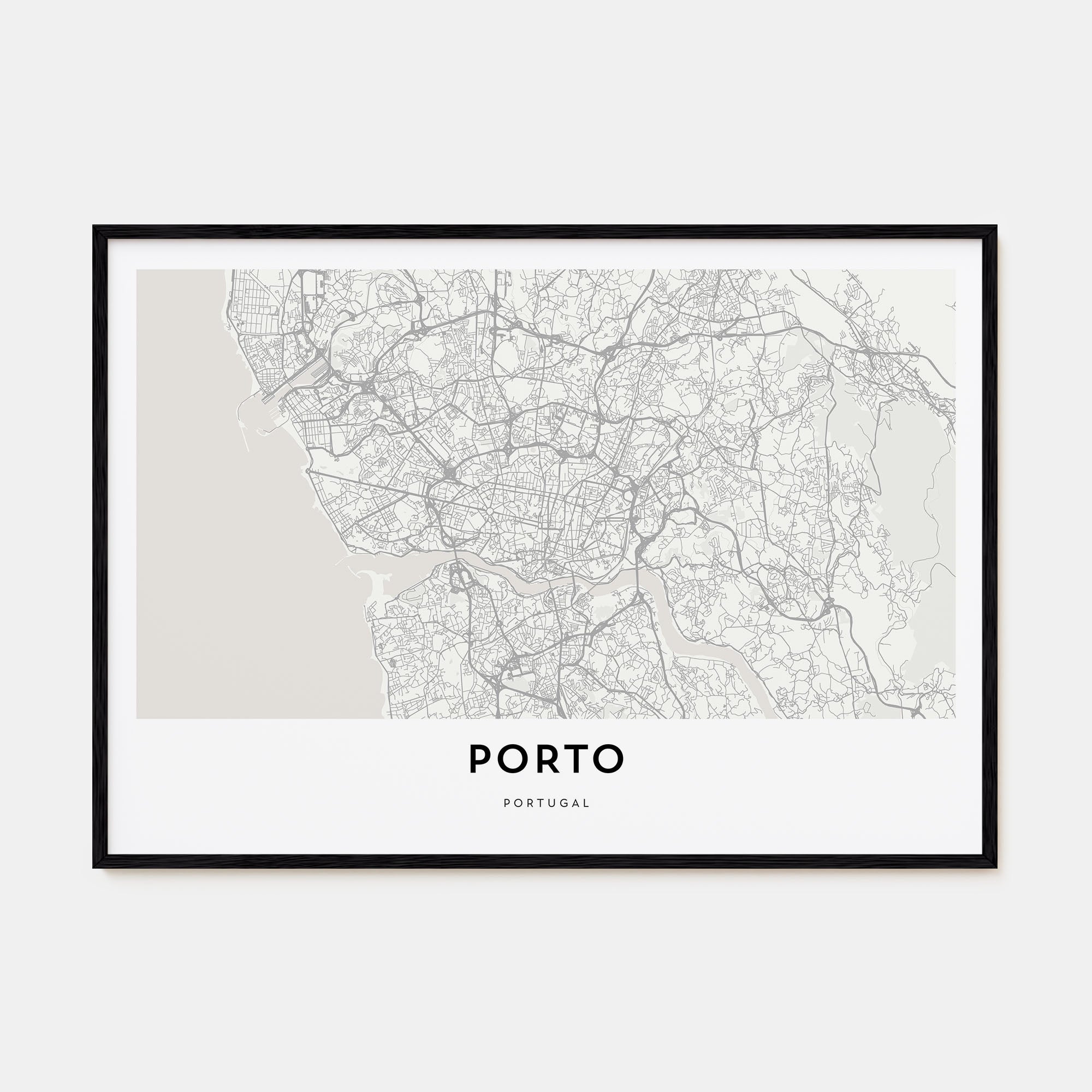 Porto Map Landscape Poster