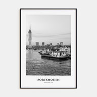 Portsmouth, England Portrait B&W No 1 Poster