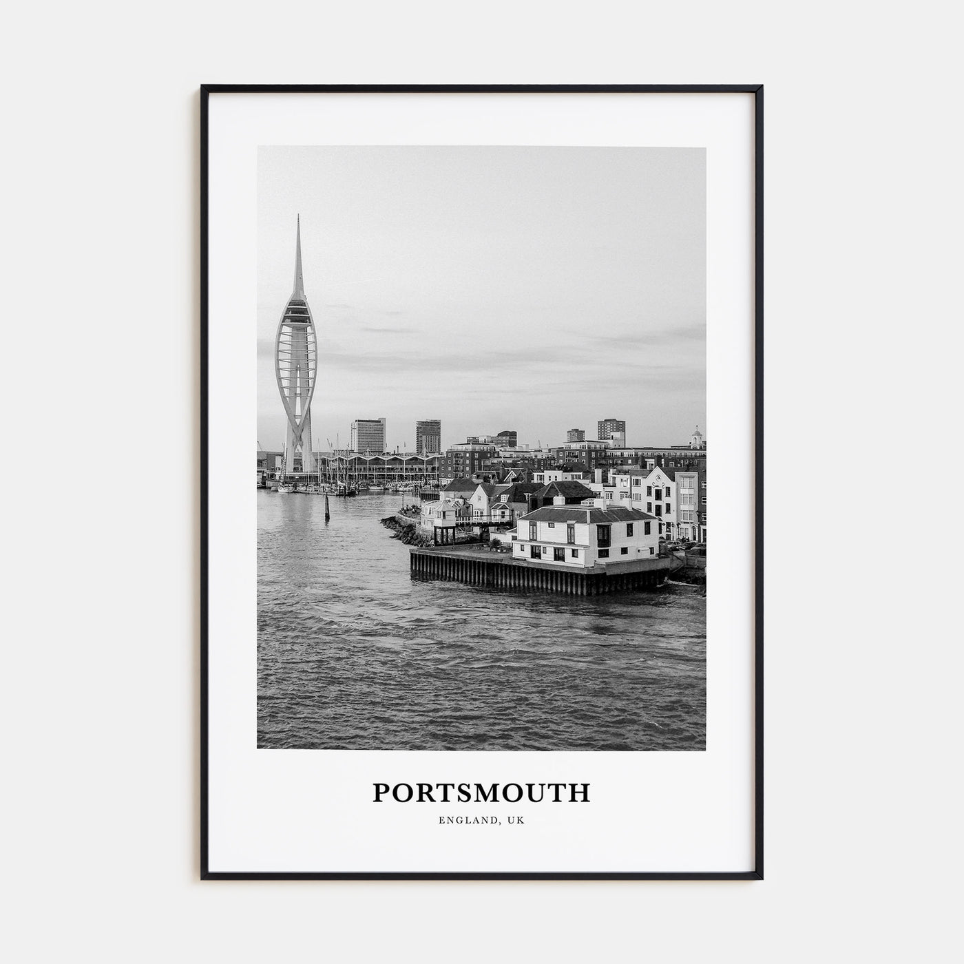 Portsmouth, England Portrait B&W No 1 Poster