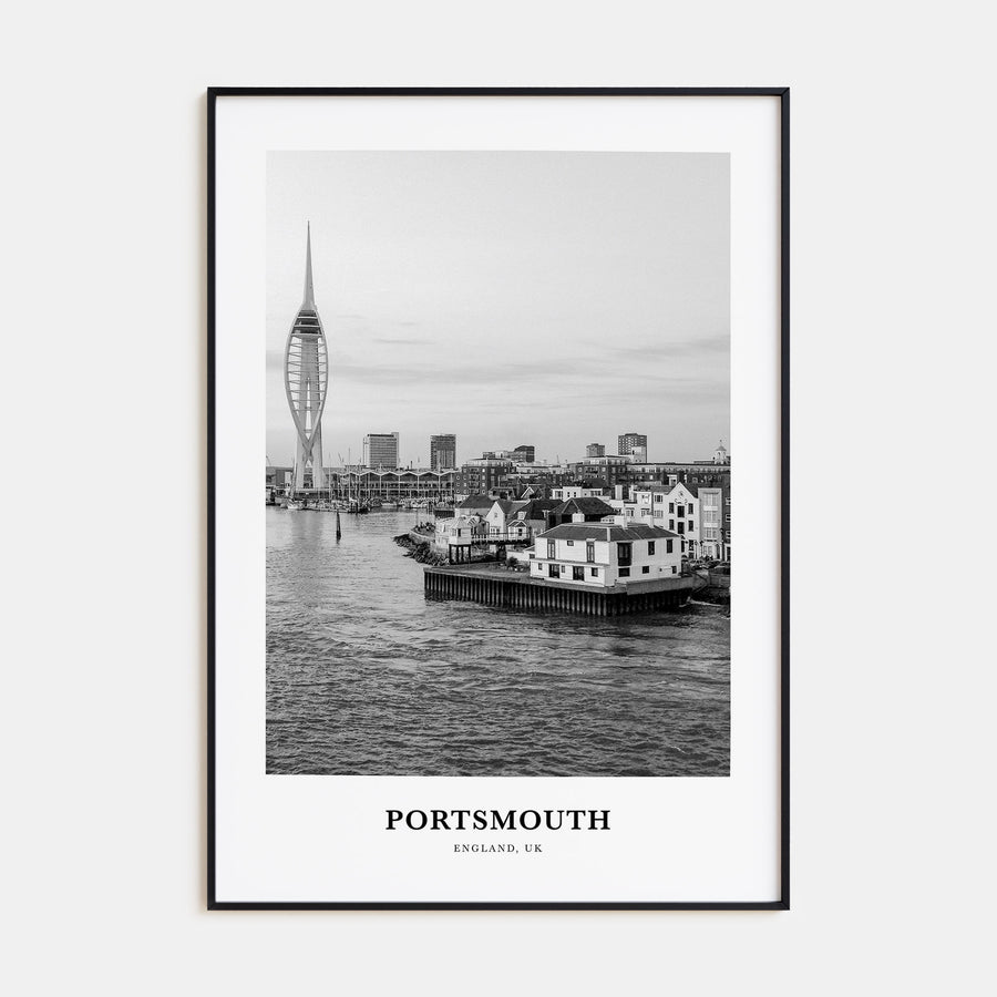 Portsmouth, England Portrait B&W No 1 Poster