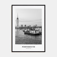 Portsmouth, England Portrait B&W No 1 Poster