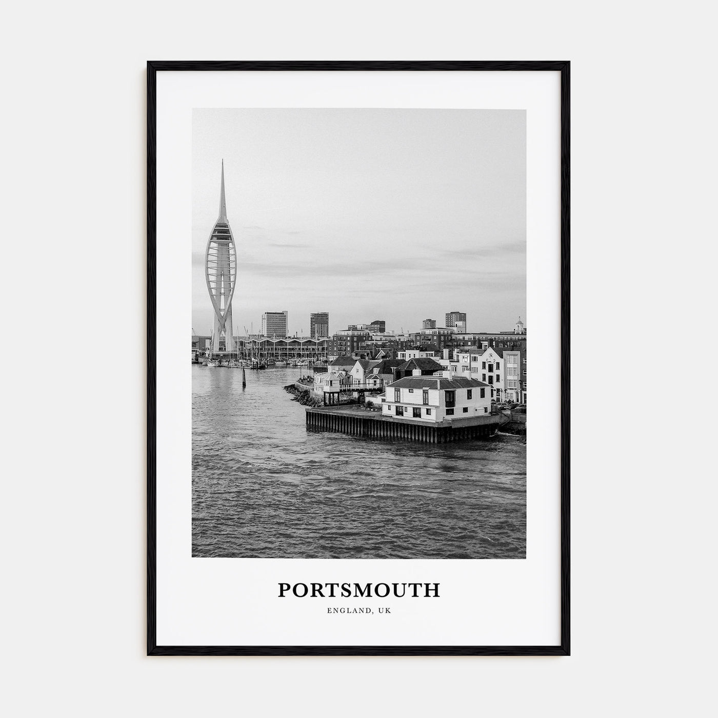 Portsmouth, England Portrait B&W No 1 Poster