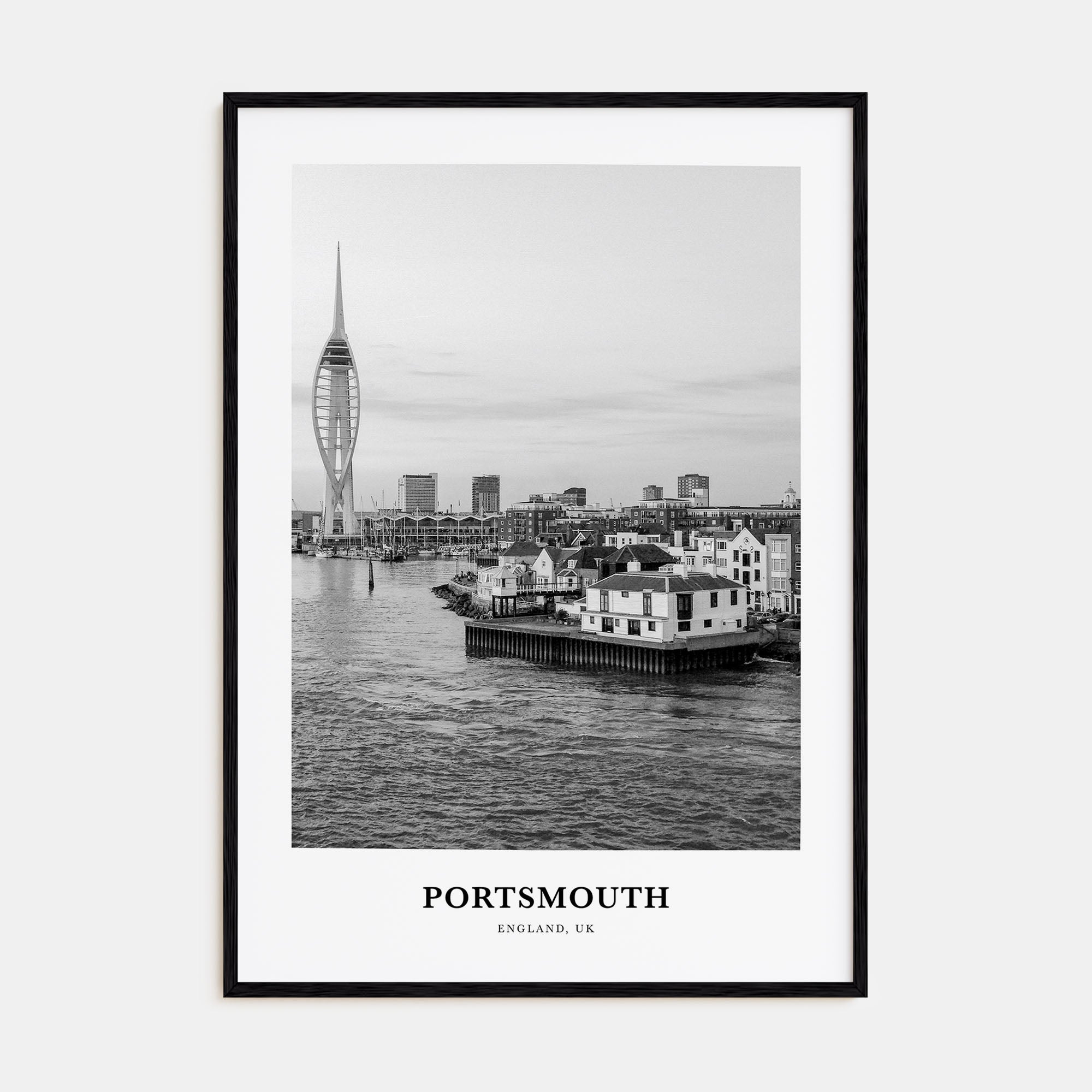 Portsmouth, England Portrait B&W No 1 Poster