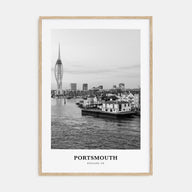 Portsmouth, England Portrait B&W No 1 Poster