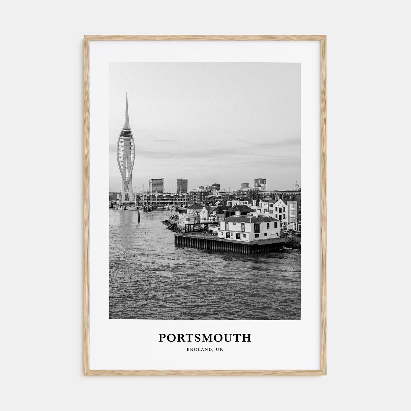 Portsmouth, England Portrait B&W No 1 Poster