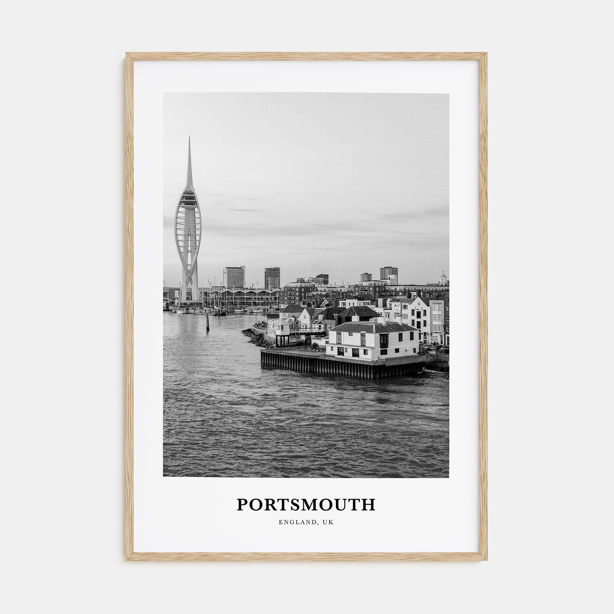 Portsmouth, England Portrait B&W No 1 Poster