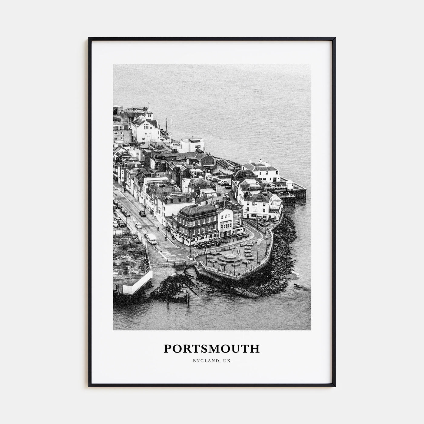 Portsmouth, England Portrait B&W No 2 Poster