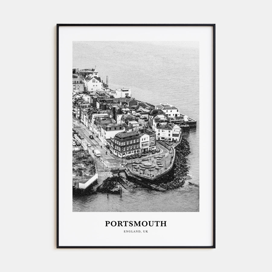 Portsmouth, England Portrait B&W No 2 Poster