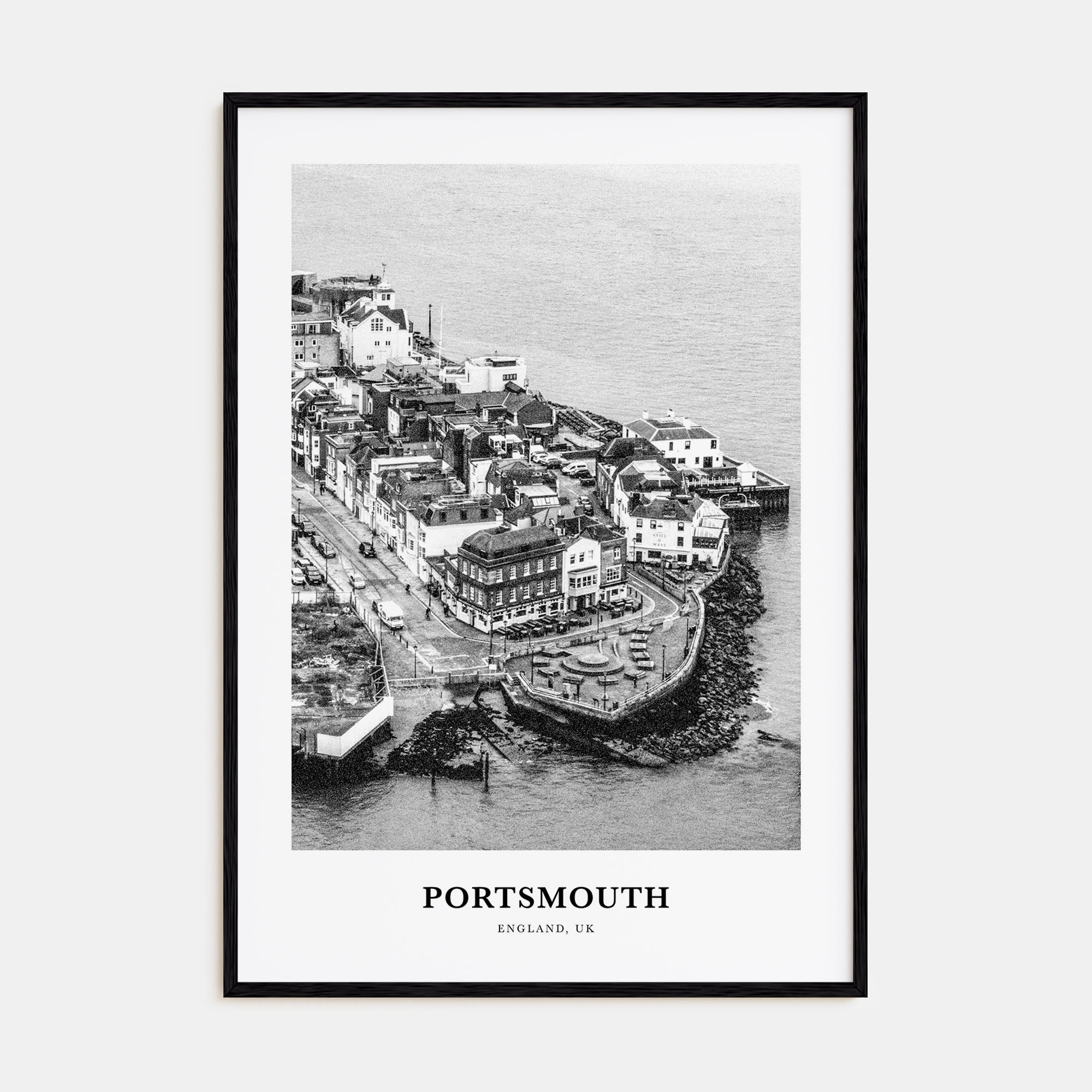 Portsmouth, England Portrait B&W No 2 Poster